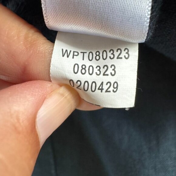 Love Linen J. Jill Navy Blue Wide Leg Linen Pull On Pants Women's Size XL Tall - Picture 3 of 11